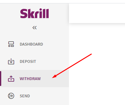 withdrawal money with skrill